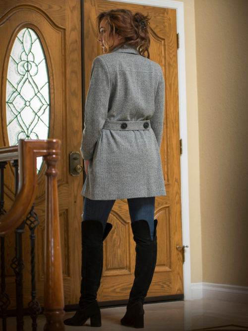 Gray wool coat